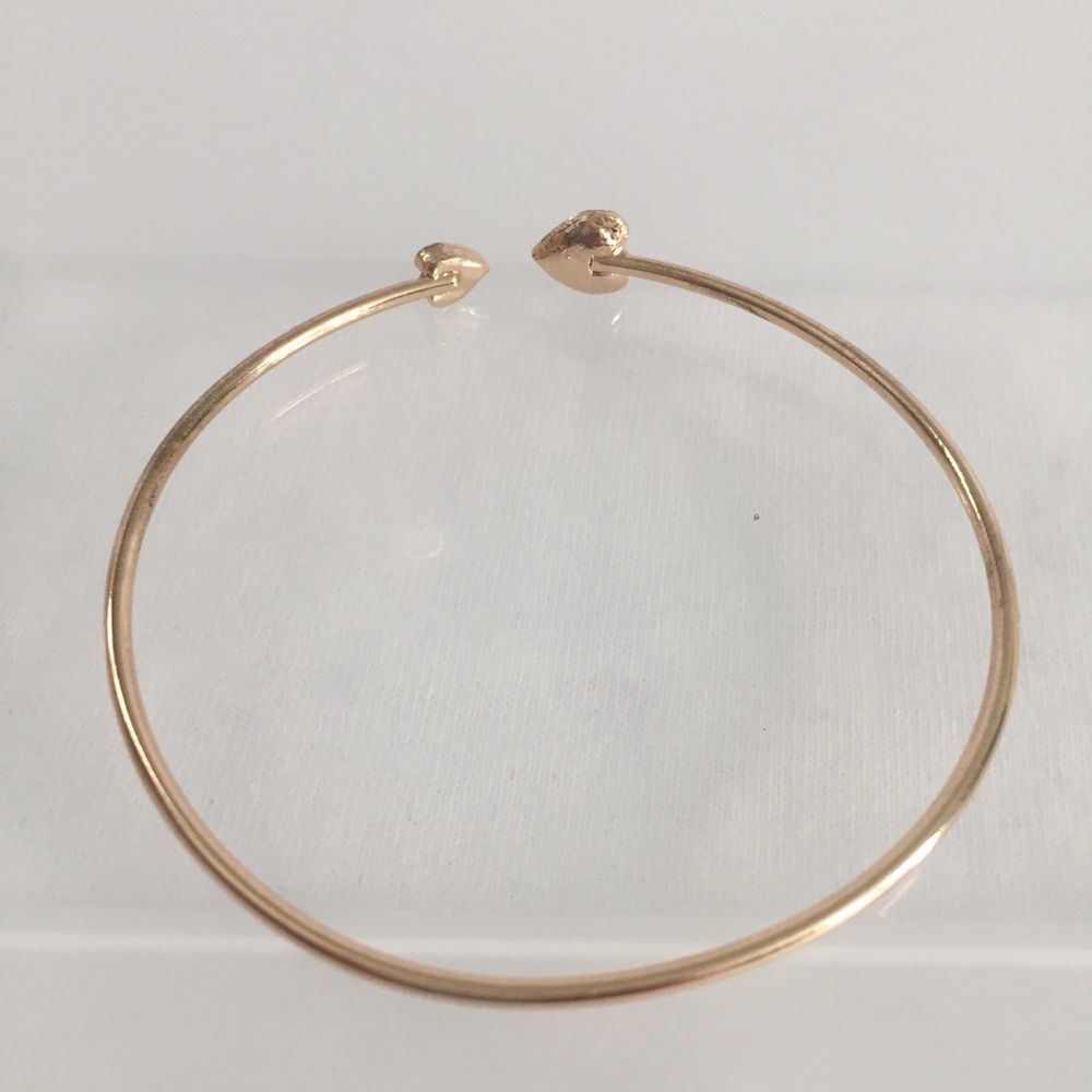 Open Hearts Bangle Bracelet - Picture 3 of 5